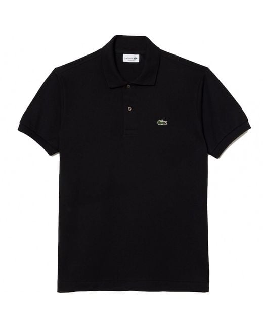 Lacoste Black Classic Pique Polo Shirt for men