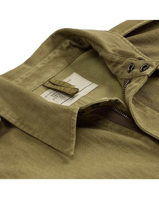 RRL Green Herringbone Twill Jacket for men