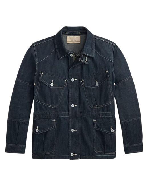 RRL Blue Denim Field Jacket for men