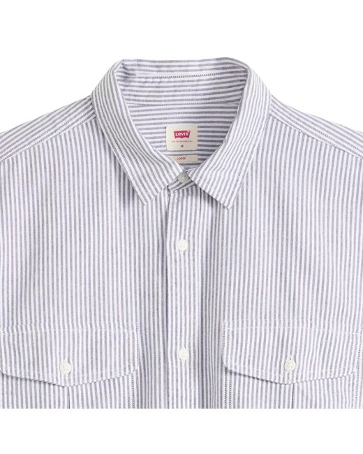 Levi's Purple Levi's Short Sleeve Loose Shirt for men