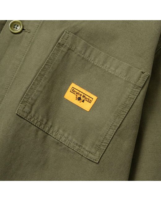 Service Works Green Classic Chore Shirt for men
