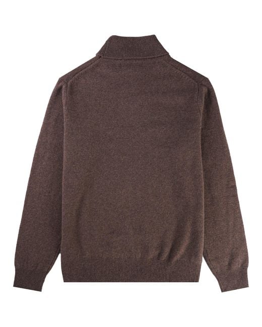 Pittari Brown Wye Turtle Neck Jumper for men