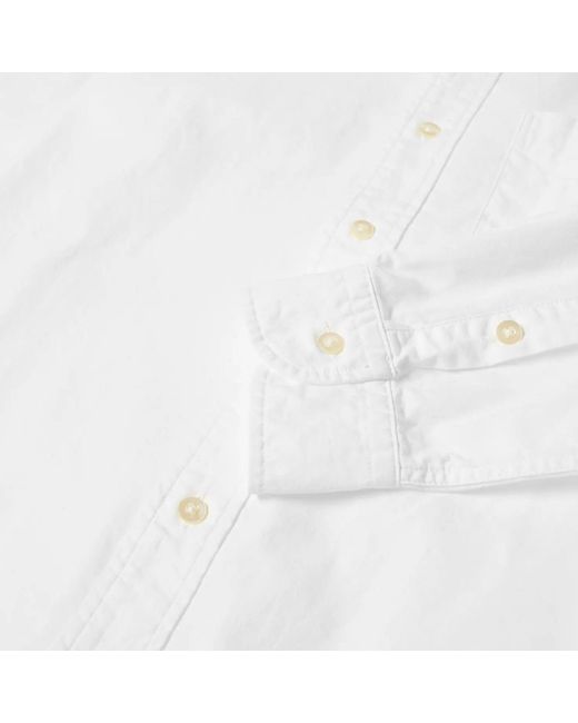 Orslow White Button Down Shirt for men