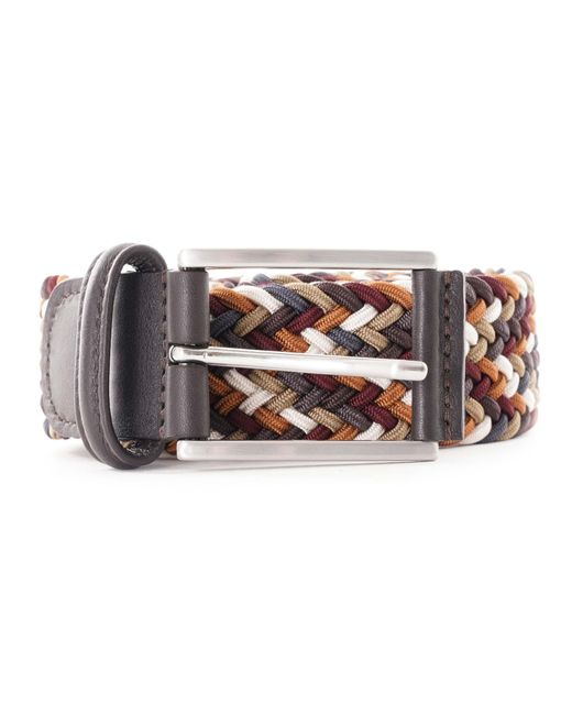 Andersons Brown Anderson&Apos; Belts Woven Belt for men