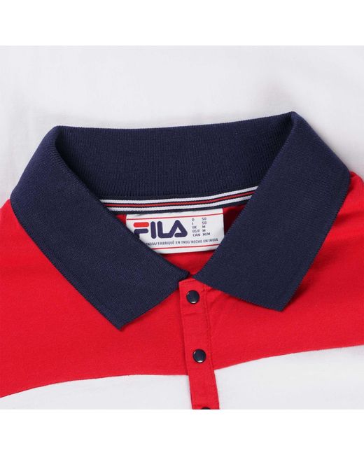 Fila Red Mivvi Polo Shirt for men