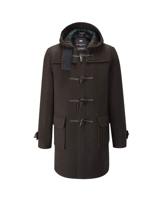 Gloverall Black Morris Duffle Coat for men