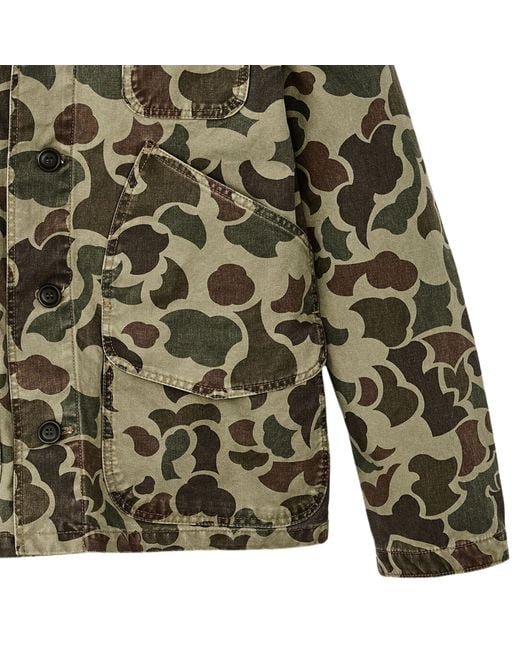Filson Green Canvas Outfitter Jacket for men