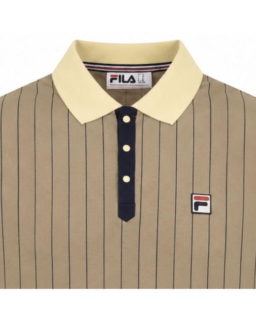 Fila Natural Bb1 Classic Vintage Striped Polo Shirt for men