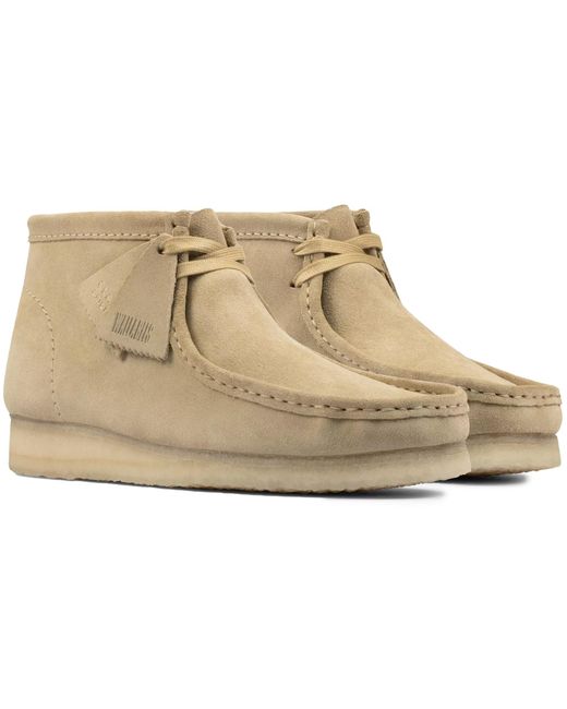 Clarks Natural Wallabee Boot Suede for men