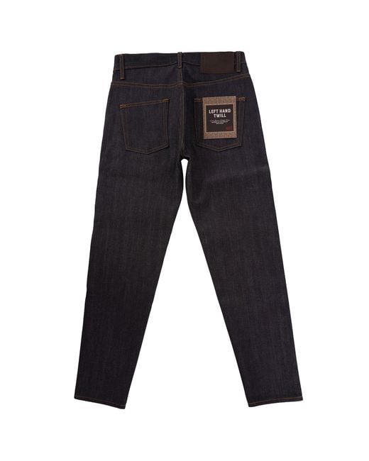 Naked & Famous Black Easy Guy Left Hand Twill Selvedge for men