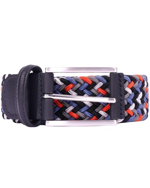 Andersons Blue Woven Belt for men