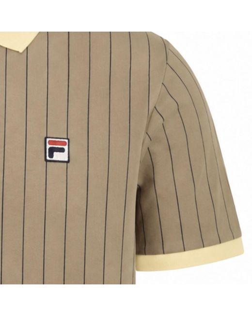 Fila Natural Bb1 Classic Vintage Striped Polo Shirt for men