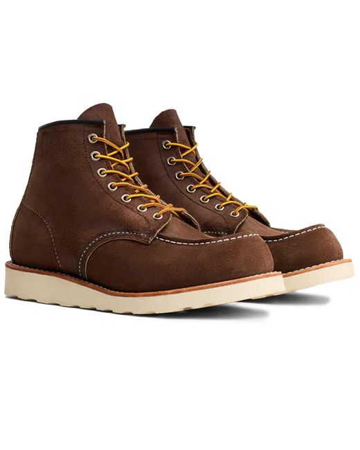 Red Wing Brown Classic Moc Toe Boots for men