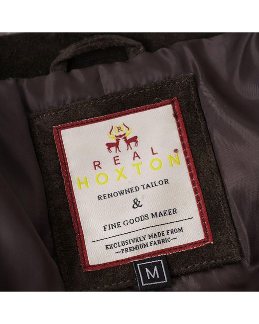 real hoxton Black Suede Trucker Jacket for men