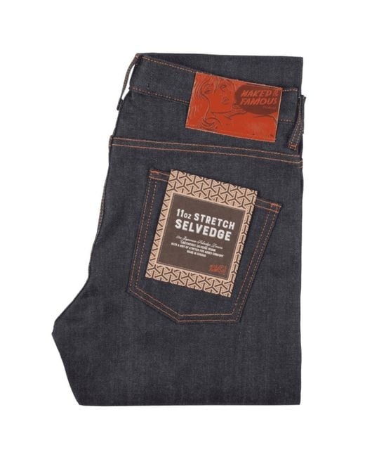 Naked & Famous Gray Weird Guy 11Oz Stretch Selvedge for men
