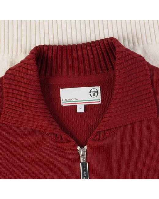 Sergio Tacchini x Stuarts Red X Stuarts Donato Knitted Track Top for men