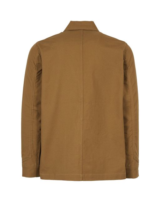 real hoxton Brown Chore Jacket for men
