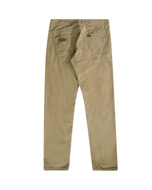 Lois Natural Sierra Thin Cord Trousers for men