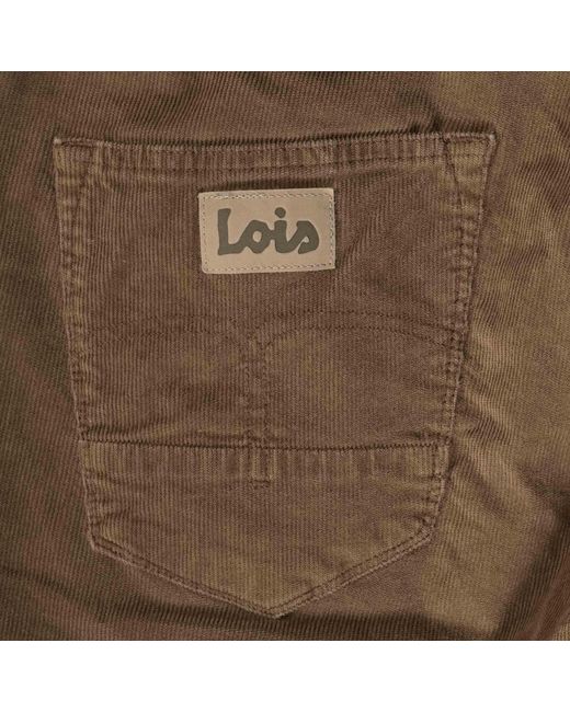Lois Brown Sierra Thin Cord Trousers for men