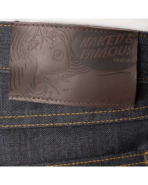 Naked & Famous Gray True Guy Left Hand Twill for men
