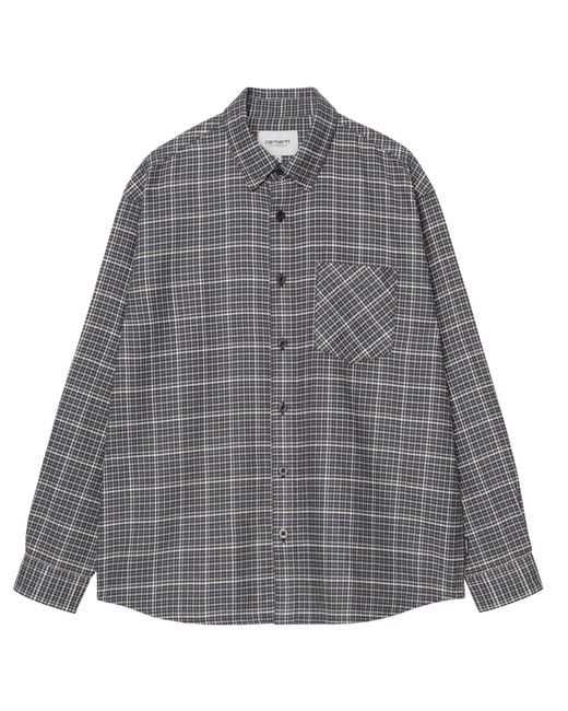 Carhartt Gray Long Sleeve Todrick Shirt for men