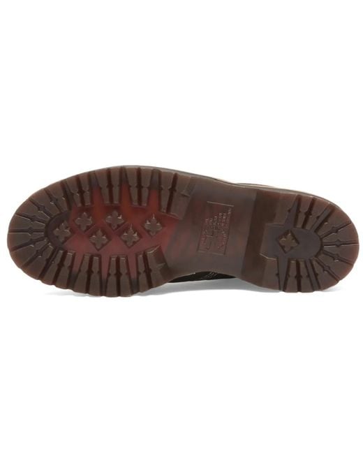 Dr. Martens Brown Lowell Wild Grain Leather Moc Toe for men