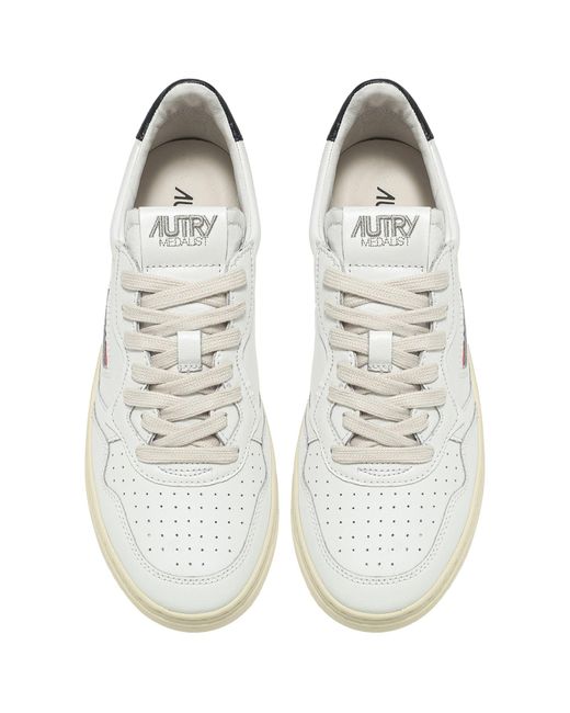 Autry White Medalist Low Sneaker for men