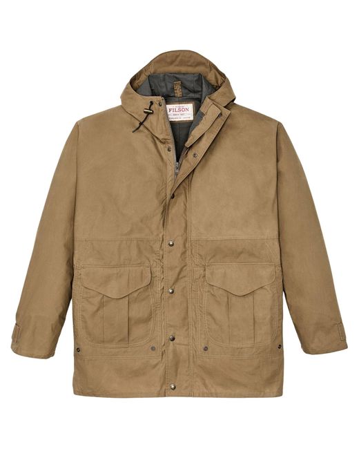 Filson Green Dry Wax Omak Coat for men