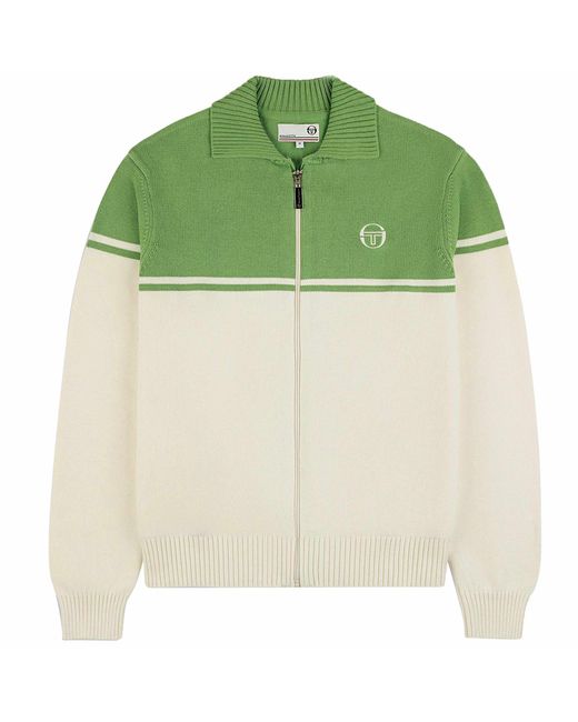 Sergio Tacchini Green Donato Knitted Track Top for men
