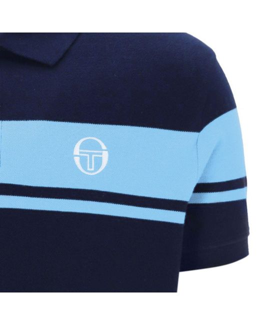 Sergio Tacchini Blue Young Line Polo Shirt for men