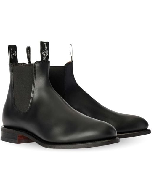 R.M.Williams Black Turnout Boot for men