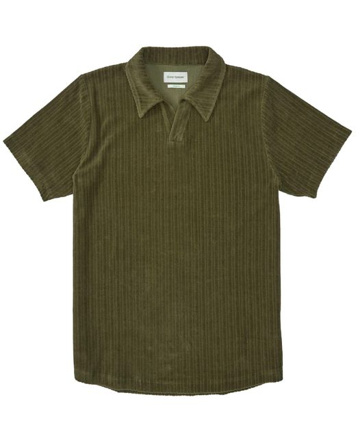 Oliver Spencer Green Austell Short Sleeve Polo Shirt for men