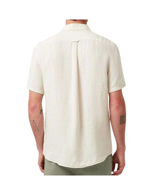 Belstaff White Scale Short Sleeve Shirt for men