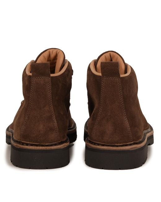 Fracap Brown M120 Suede Boots for men