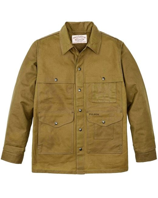 Filson Green Waxed Canvas Cruiser Field Jacket for men