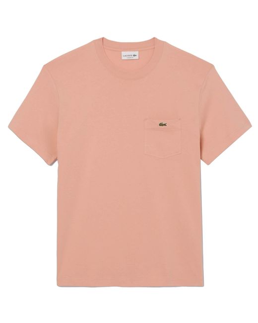 Lacoste Orange Pocket T-Shirt for men