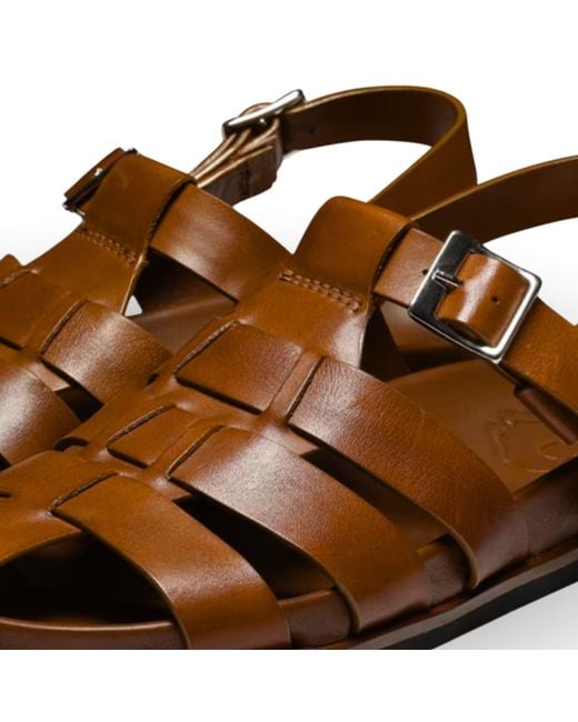 GRENSON Brown Quinton Sandals for men