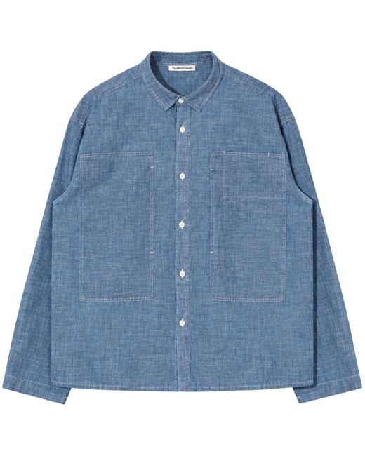 YMC Blue Trapper Shirt for men