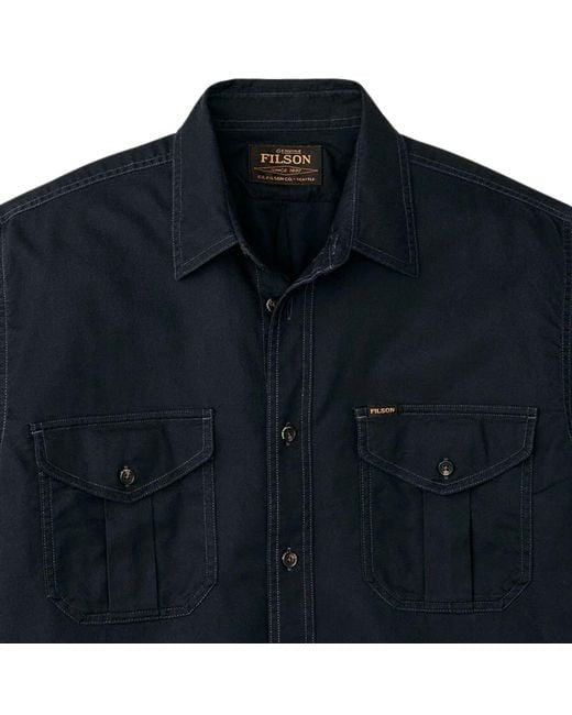 Filson Blue Alaskan Guide Shirt for men