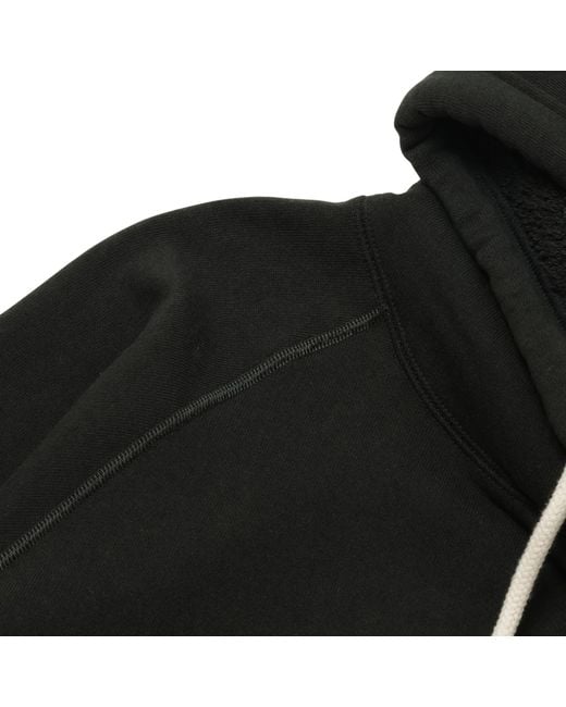 Wonder Looper Black Pullover Hoodie Super Looper French Terry for men