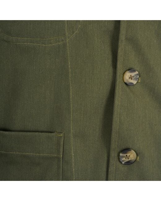 real hoxton Green Chore Jacket for men