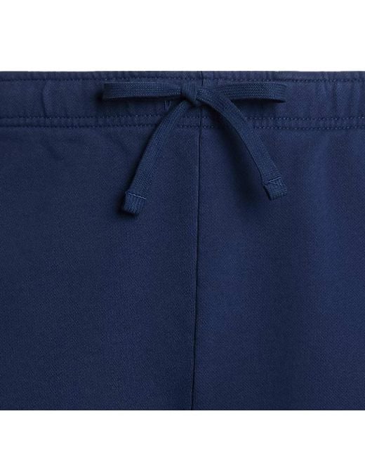 Polo Ralph Lauren Blue 16.5 Cm Loopback Fleece Shorts for men