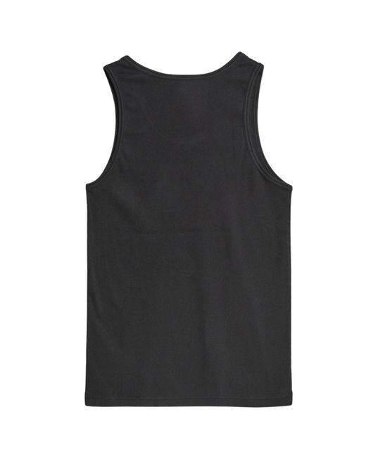 COLORFUL STANDARD Black Organic Rib Tank Top for men