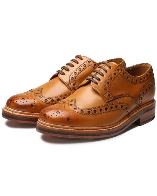 GRENSON Brown Archie Shoes for men