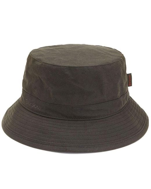 Barbour Gray Wax Sports Hat for men