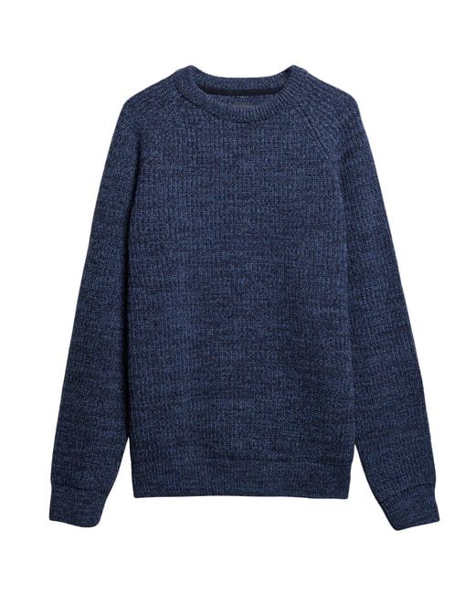 Barbour Blue Horseford Crew Neck Jumper for men