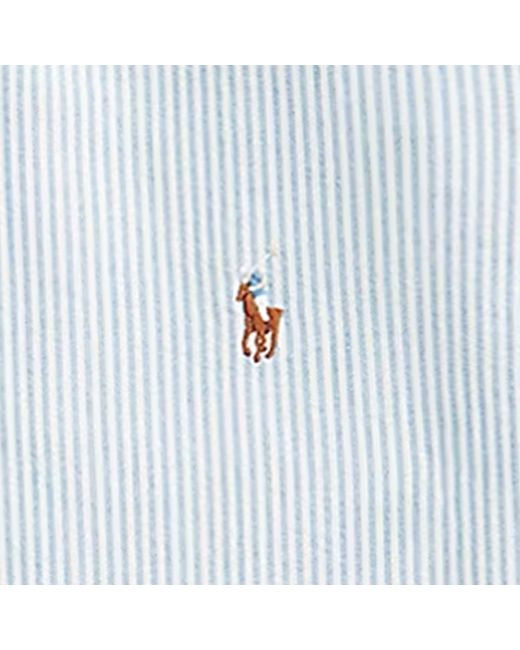 Polo Ralph Lauren Blue Custom Fit Oxford Shirt for men