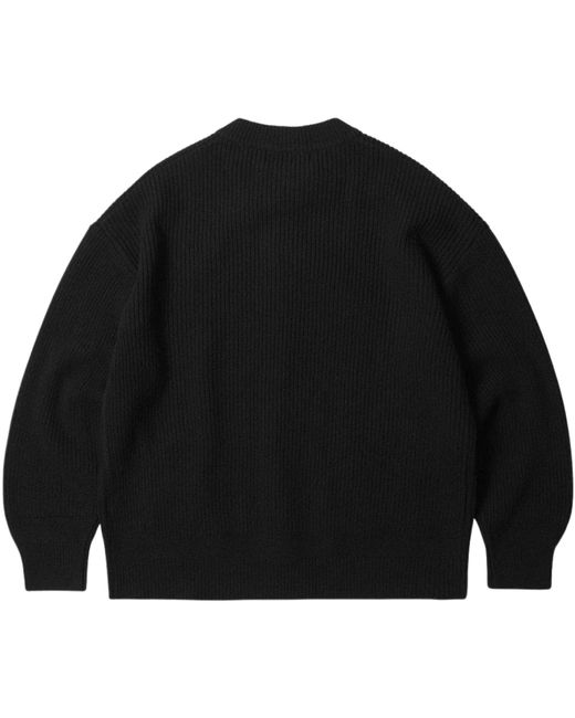 FRIZMWORKS Black Wool Deck Zip Up Cardigan for men