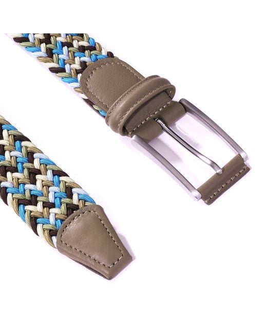Andersons Blue Woven Belt for men