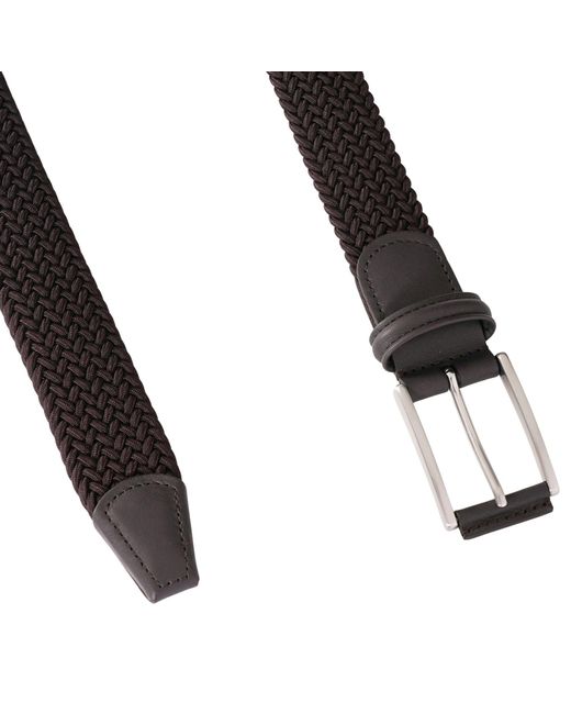 Andersons Black Woven Belt for men